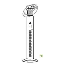 Measuring Cylinder with Interchangeable Stopper