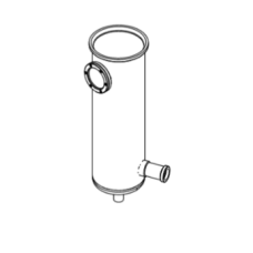 Drying cylinder made in stainless steel