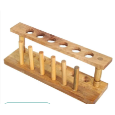 6 Holes Wooden Test Tube Rack