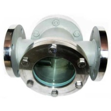 DOUBLE WINDOW SIGHT FLOW INDICATOR SS.FABRICATED (FLANGE TYPE)