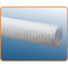 Platinum Cured Silicone Hose Reinforced with Polyester Braiding and SS 316 Helical Wire