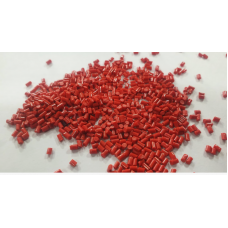 Red Plastic Polymer Granules