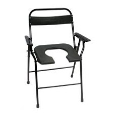 MS Handle with Fiber Back Rest Commode Chair