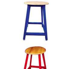 Round shape wooden top – Laboratory Stools