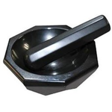 AGATE MORTAR AND PESTLE SETS BLACK