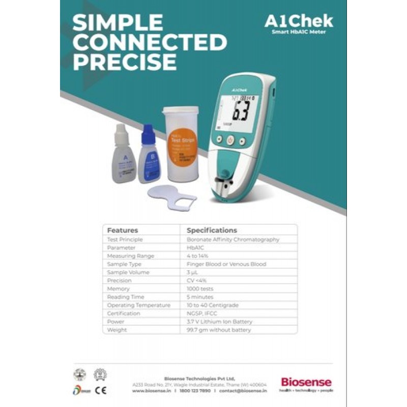 Buy Biosense A1chek Hba1c Analyzer Get Price For Lab Equipment 4094