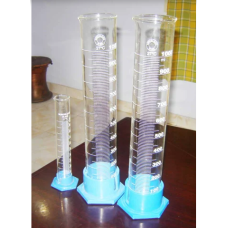 Glass Measuring Cylinder with Plastic Base