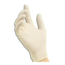 Seamless Rubber Hospital Surgical Gloves (White)